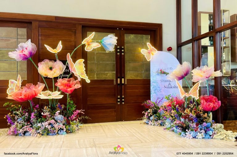 Sri Lanka Wedding Entrance Decorations - Araliya Flora Wedding ...